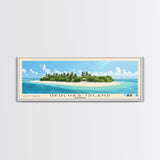 Ukulhas Island, Maldives Panoramic Print, Vacation Gift, Maldives Wall Art, Vacation Wall Art, Vacatation Memories, Beach Decor, Beach Or Lakehouse Art