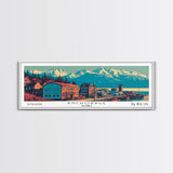 Anchorage Alaska Panoramic Travel Poster Canvas Print