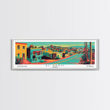 El Paso Texas Panoramic Travel Poster Canvas Print