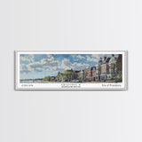 Quincy Massachusetts Panoramic Print, Elegant Framed Canvas Print, Travel Poster Art, Home Decoration, Office Wall Art, Gift Idea