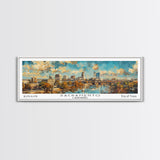 Sacramento California Panoramic Print, Creative Framed Canvas Print, City Travel Poster, Home Decoration, Wall Art, Unique Gift