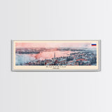 Kuopio Finland Wall Art, Panoramic Travel Poster, Panoramic Framed Canvas Print, City Wall Art, Wall Hanging Home Decor, Travel Art