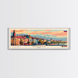 Irkutsk Russia Wall Art, Panoramic Travel Poster, Panoramic Framed Canvas Print, City Wall Art, Wall Hanging Home Decor, Travel Art