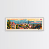 Kragujevac Serbia Travel Print Wall Art, Panoramic City Art, Travel Art, Wall Decor, Vacation Gift, Framed Canvas Print Or Metal Art