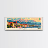 Messina Italy Travel Print Wall Art, Panoramic City Art, Travel Art, Wall Decor, Vacation Gift, Framed Canvas Print Or Metal Art