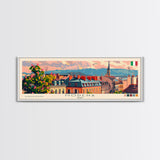 Modena Italy Travel Print Wall Art, Panoramic City Art, Travel Art, Wall Decor, Vacation Gift, Framed Canvas Print Or Metal Art