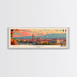 Padua Italy Wall Art, Panoramic Travel Poster, Panoramic Framed Canvas Print, City Wall Art, Wall Hanging Home Decor, Travel Art