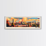 Yekaterinburg Russia Travel Print Wall Art, Panoramic City Art, Travel Art, Wall Decor, Vacation Gift, Framed Canvas Print Or Metal Art