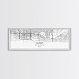 Panoramic Gilbert City Map, Arizona Art, Map Print, Minimalist Wall Art, Canvas Art, Housewarming Gift, Street Map Art, Closing Gift