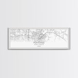 Panoramic Huntsville City Map, Alabama Art, Map Print, Minimalist Wall Art, Canvas Art, Housewarming Gift, Street Map Art, Closing Gift