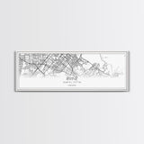 Panoramic Irvine City Map, California Art, Map Print, Minimalist Wall Art, Canvas Art, Housewarming Gift, Street Map Art, Closing Gift