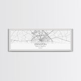 Panoramic Lexington City Map, Kentucky Art, Map Print, Minimalist Wall Art, Canvas Art, Housewarming Gift, Street Map Art, Closing Gift