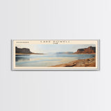 Lake Powell Utah Framed Canvas Print, Lake House Decor, Panoramic Wall Art, Travel Poster, Serene Landscape Painting, Modern Art