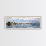 South Lake California Panoramic Framed Canvas Print, Lake House Decor, Wall Art, Travel Poster, Serene Landscape, Modern Art