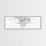 Panoramic Modesto City Map, California Art, Map Print, Minimalist Wall Art, Canvas Art, Housewarming Gift, Street Map Art, Closing Gift