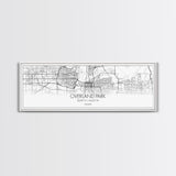 Panoramic Overland Park City Map, Kansas Art, Map Print, Minimalist Wall Art, Canvas Art, Housewarming Gift, Street Map Art, Closing Gift