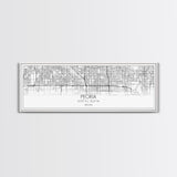 Panoramic Peoria City Map, Arizona Art, Map Print, Minimalist Wall Art, Canvas Art, Housewarming Gift, Street Map Art, Closing Gift