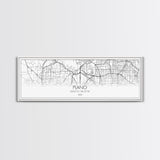 Panoramic Plano City Map, Texas Art, Map Print, Minimalist Wall Art, Canvas Art, Housewarming Gift, Street Map Art, Closing Gift