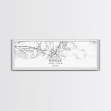 Panoramic Riverside City Map, California Art, Map Print, Minimalist Wall Art, Canvas Art, Housewarming Gift, Street Map Art, Closing Gift