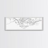 Panoramic Santa Clarita City Map, California Art, Map Print, Minimalist Wall Art, Canvas Art, Housewarming Gift, Street Map, Closing Gift