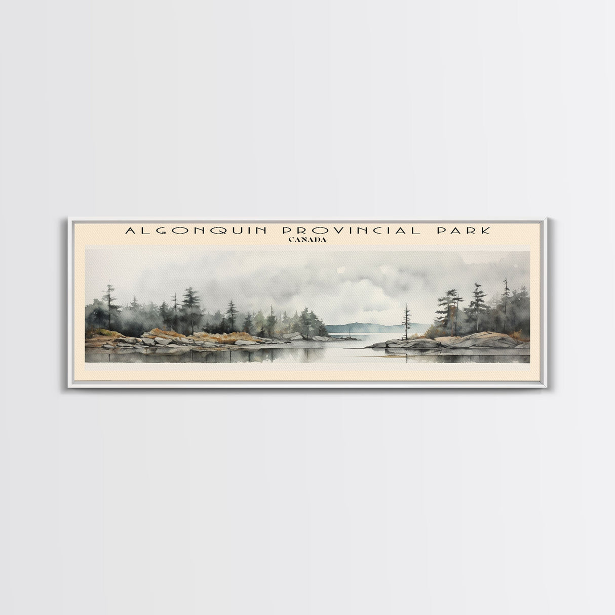 Algonquin Provincial Park Travel Print Wall Art, Travel Poster Print, Retro Style Home Decor, Wall Hanging, Travel Gift Idea, Metal Art