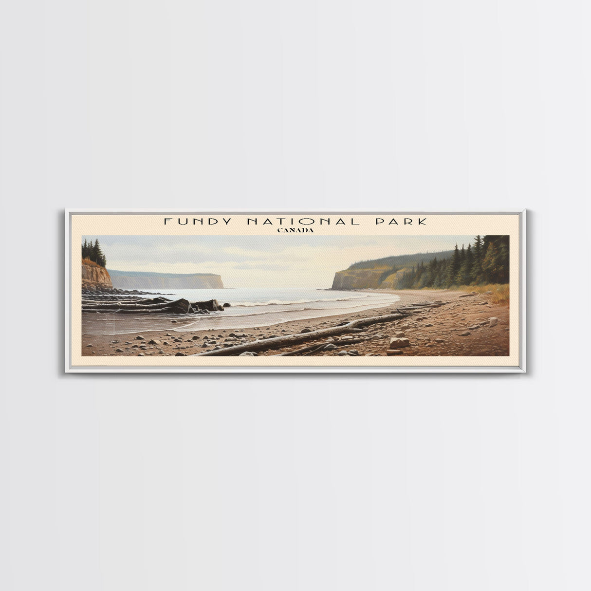 Fundy National Park Travel Poster Print, Framed Canvas Wall Art, Metal Wall Art, COUNTRY art, Gift For Him, Travel Wall Art, Travel Lover Gift