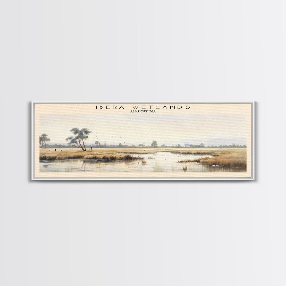 Iberá Wetlands Travel Poster Print, Framed Canvas Wall Art, Metal Wall Art, COUNTRY art, Gift For Him, Travel Wall Art, Travel Lover Gift