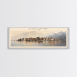 Lake Como Framed Canvas Print Travel Poster | Wall Art | Home Decor | Gift For Travel Lover | Wall Hanging | Original Art