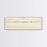 Lencois Maranhenses National Park COUNTRY Travel Poster Print, Framed Canvas Print, COUNTRY Travel Art, Wood Framed Art, Wall Hanging, Home Decor