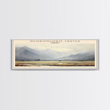 Ngorongoro Crater COUNTRY | Framed Travel Poster Canvas Print | Trendy Wall Art | Watercolor Painting | Living Room Art | Unique Art