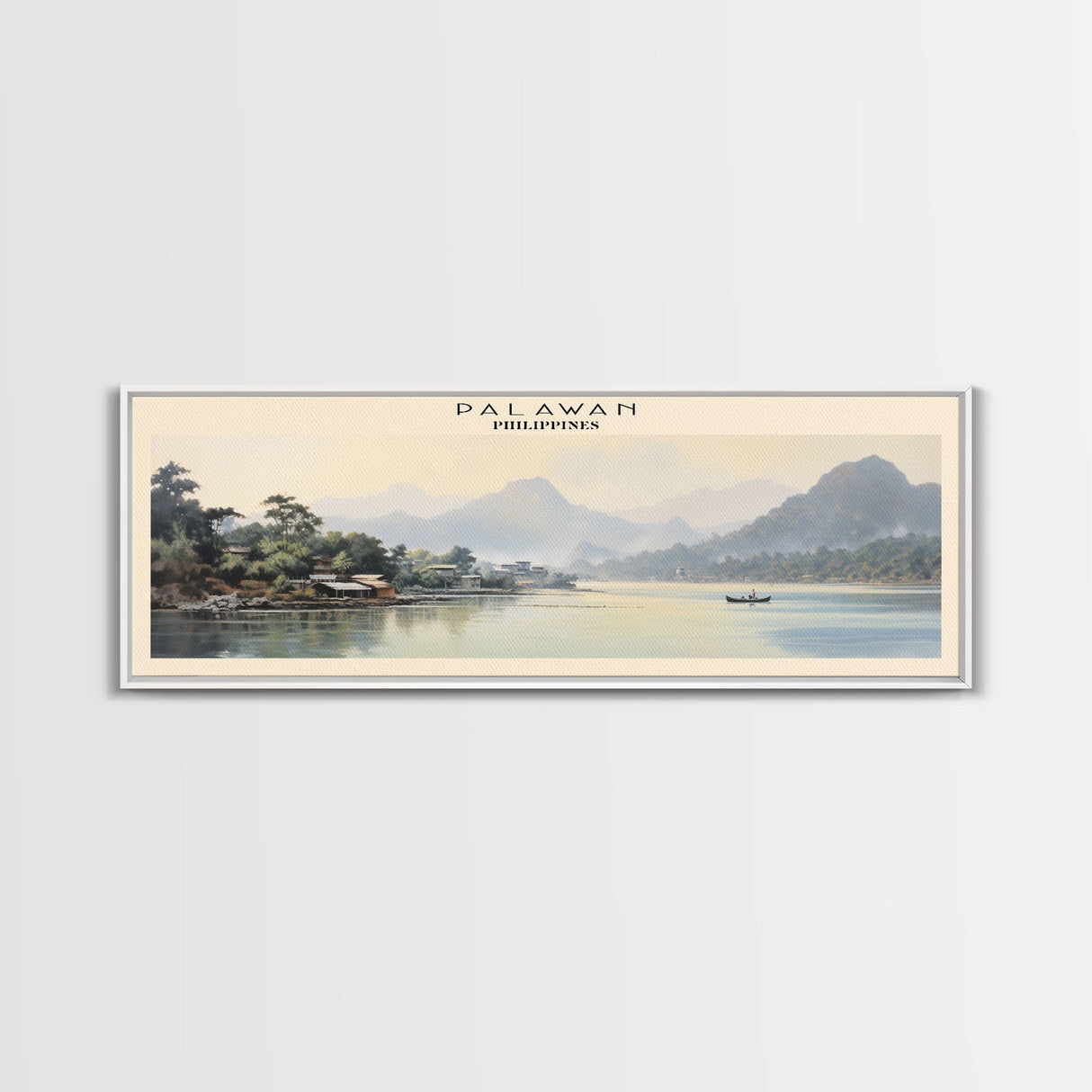 Palawan Framed Canvas Print Travel Poster | Wall Art | Home Decor | Gift For Travel Lover | Wall Hanging | Original Art