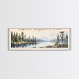 Quetico Provincial Park COUNTRY | Framed Travel Poster Canvas Print | Trendy Wall Art | Watercolor Painting | Living Room Art | Unique Art