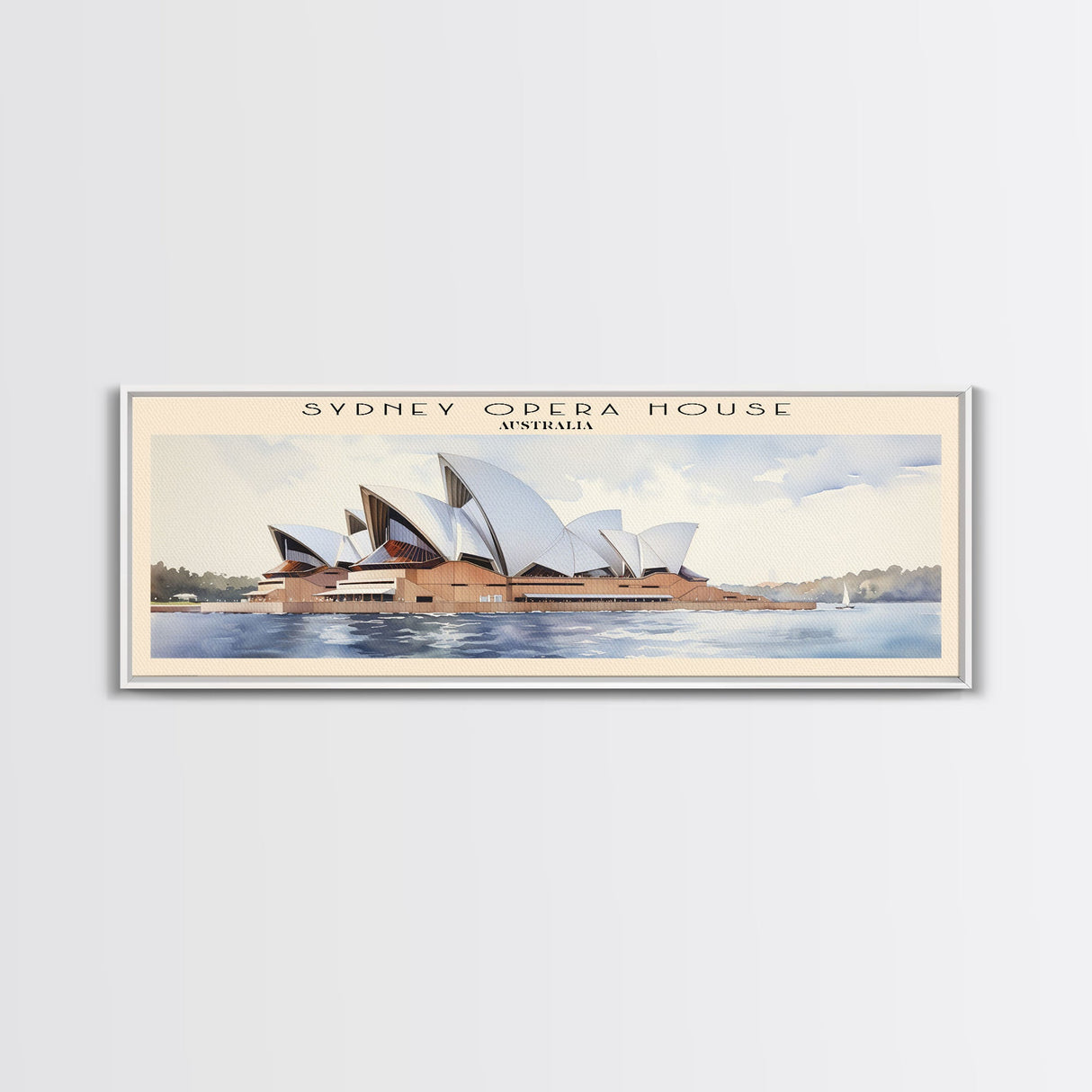 Sydney Opera House Framed Canvas Print Travel Poster | Wall Art | Home Decor | Gift For Travel Lover | Wall Hanging | Original Art