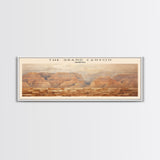 The Grand Canyon COUNTRY | Framed Travel Poster Canvas Print | Trendy Wall Art | Watercolor Painting | Living Room Art | Unique Art