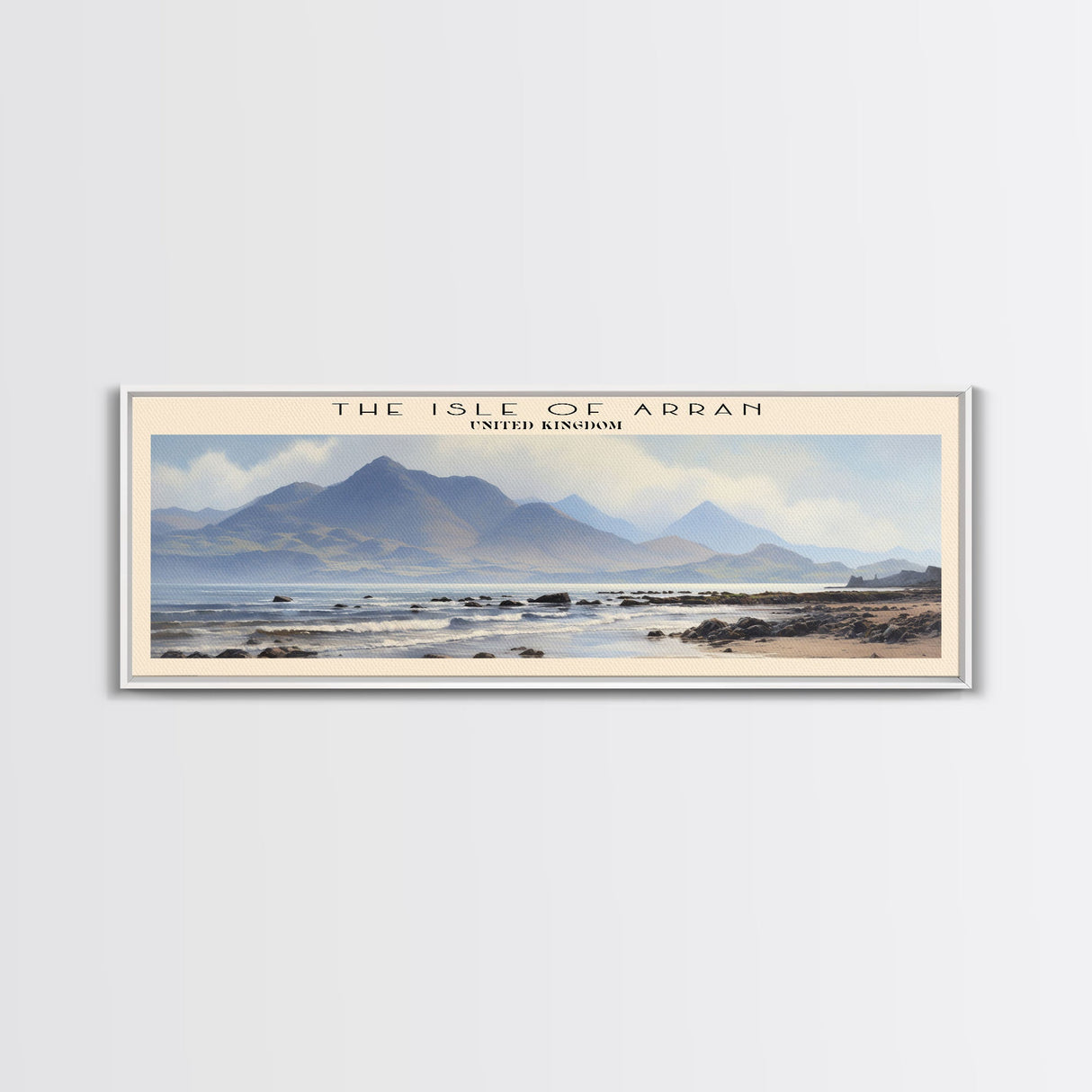 The Isle of Arran Travel Poster Print, Framed Canvas Wall Art, Metal Wall Art, COUNTRY art, Gift For Him, Travel Wall Art, Travel Lover Gift