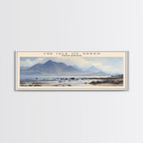 The Isle of Arran Travel Poster Print, Framed Canvas Wall Art, Metal Wall Art, COUNTRY art, Gift For Him, Travel Wall Art, Travel Lover Gift