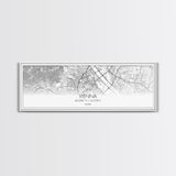 Panoramic Vienna City Map, Austria Art, Map Print, Minimalist Wall Art, Canvas Art, Housewarming Gift, Street Map Art, Closing Gift