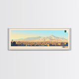 Panoramic Travel Poster Blida, Algeria Canvas Print, Blida, Algeria Painting, Algeria Art, Blida Travel Art, Guest Room Painting