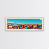 El Alto, Bolivia Panoramic Travel Poster Canvas Print, El Alto, Bolivia Painting, Bolivia Art, El Alto Panoramic Travel Art, Travel Painting