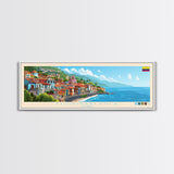 Floridablanca, Colombia Panoramic Travel Poster Canvas Print, Floridablanca, Colombia Painting, Colombia Art, Floridablanca Travel Art, Guest Room Painting