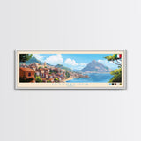 Ixtapaluca, Mexico Panoramic Travel Poster Canvas Print, Ixtapaluca, Mexico Painting, Mexico Art, Ixtapaluca Travel Art, Guest Room Painting