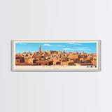 Khartoum,  Sudan Travel Poster Panoramic Canvas Print, Khartoum,  Sudan Painting,  Sudan Art, Khartoum Travel Art, Guest Room Painting