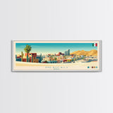 Mexicali, Mexico Panoramic Travel Poster Canvas Print, Mexicali, Mexico Painting, Mexico Art, Mexicali Panoramic Travel Art, Travel Painting