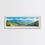 Panoramic Travel Poster Milagro, Ecuador Canvas Print, Milagro, Ecuador Painting, Ecuador Art, Milagro Travel Art, Guest Room Painting