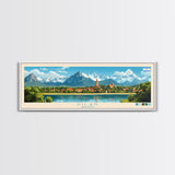 Pilar, Argentina Travel Poster Panoramic Canvas Print, Pilar, Argentina Painting, Argentina Art, Pilar Travel Art, Guest Room Painting