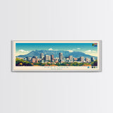 Pretoria, South Africa Panoramic Travel Poster Canvas Print, Pretoria, South Africa Painting, South Africa Art, Pretoria Travel Art, Living Room Painting