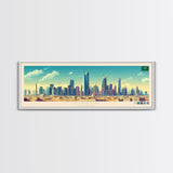 Panoramic Travel Poster Riyadh, Saudi Arabia Canvas Print, Riyadh, Saudi Arabia Painting, Saudi Arabia Art, Riyadh Travel Art, Guest Room Painting