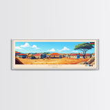 Ruiru, Kenya Panoramic Travel Poster Canvas Print, Ruiru, Kenya Painting, Kenya Art, Ruiru Travel Art, Living Room Painting