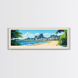 Santo Andre, Brazil Panoramic Travel Poster Canvas Print, Santo Andre, Brazil Painting, Brazil Art, Santo Andre Panoramic Travel Art, Travel Painting