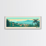 Tshikapa, Congo Travel Poster Panoramic Canvas Print, Tshikapa, Congo Painting, Congo Art, Tshikapa Travel Art, Guest Room Painting